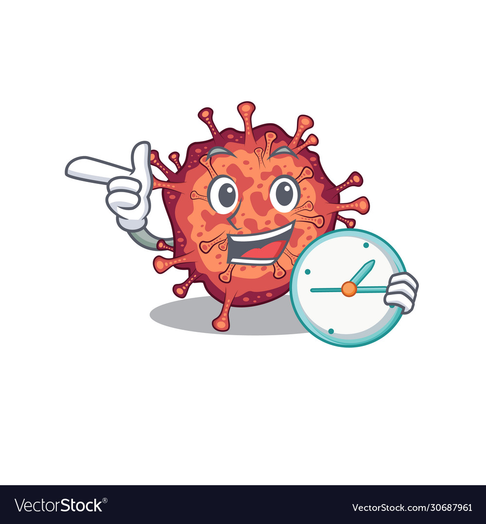 Cheerful ansteckend corona virus Cartoon vector image Cheerful ansteckend corona virus Cartoon