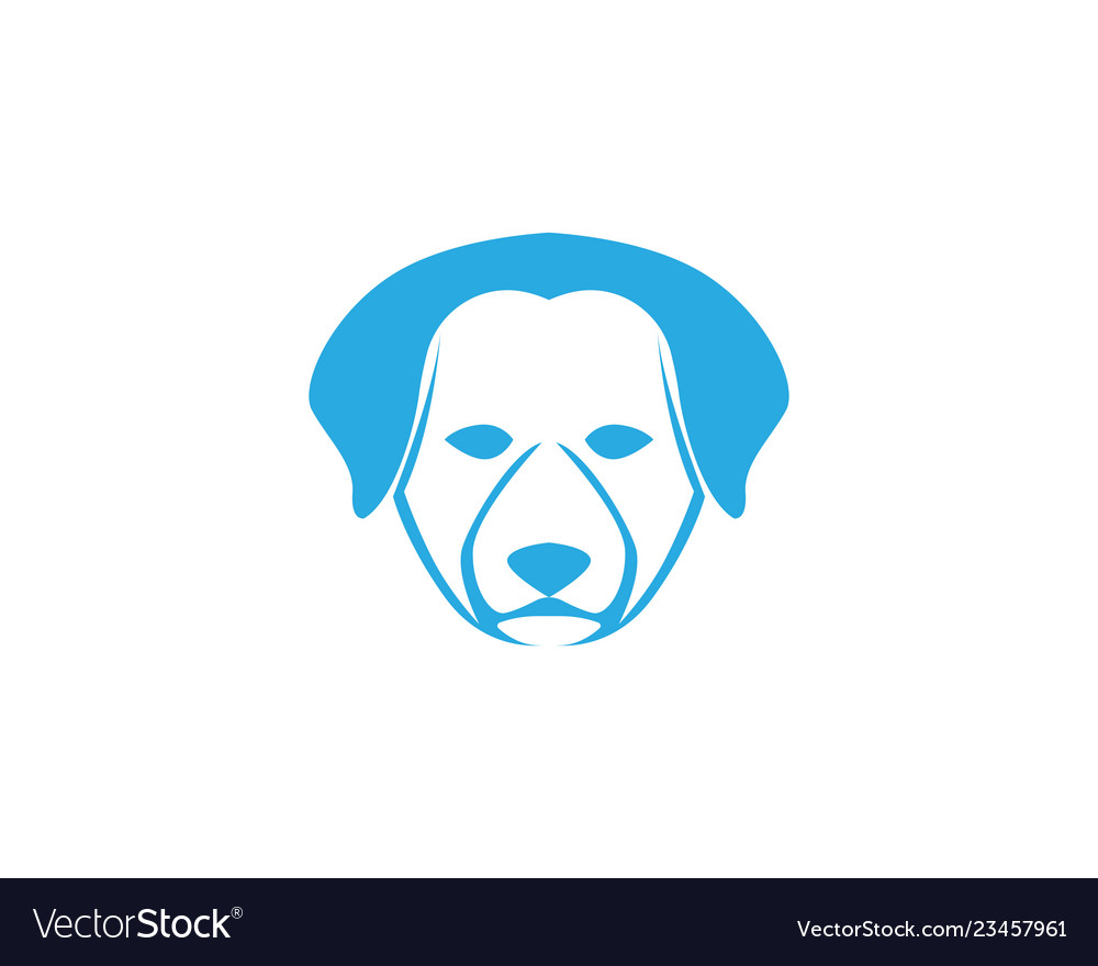 Dog head symbol and logo Royalty Free Vector Image