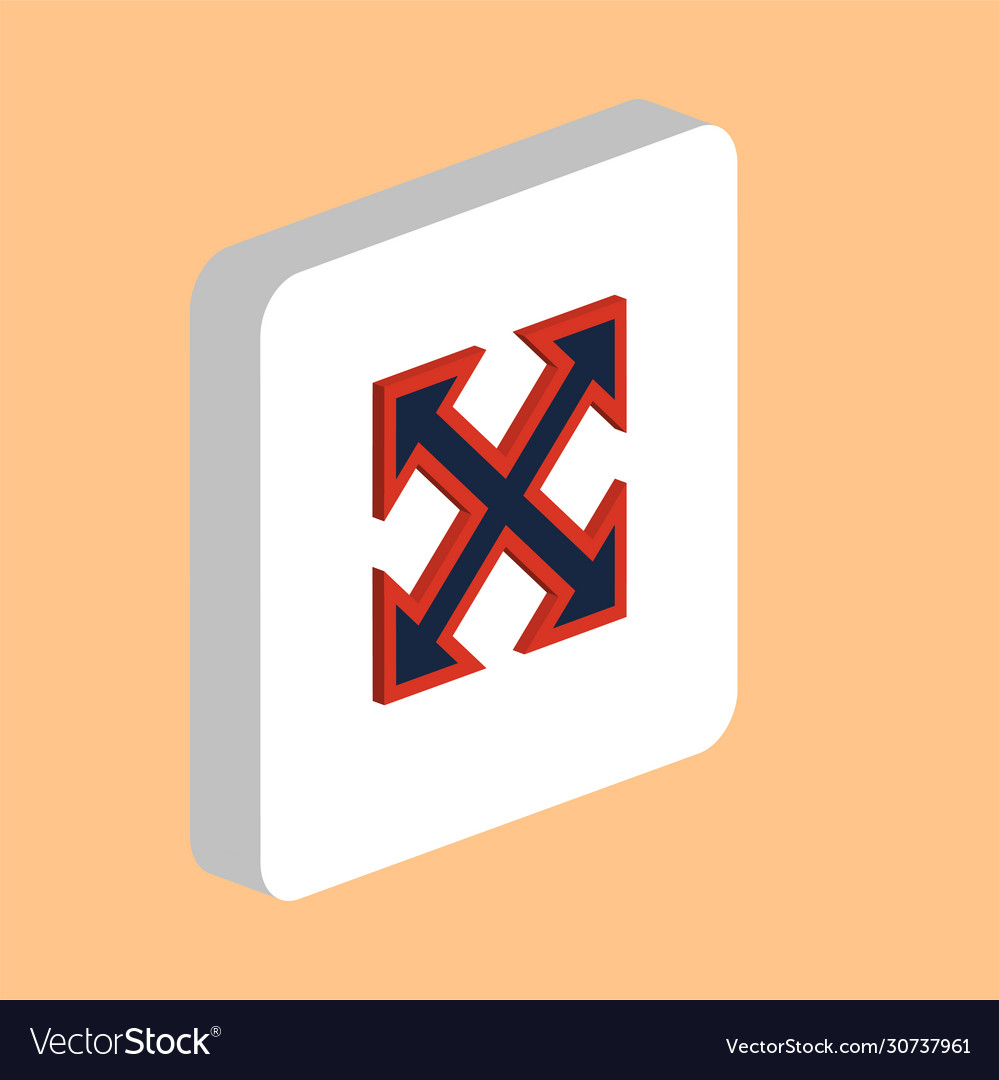 Enlarge computer symbol vector image Enlarge computer symbol