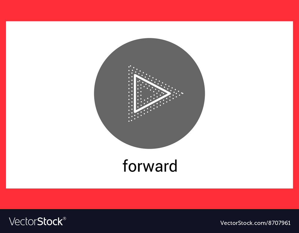 Forward button contour outline