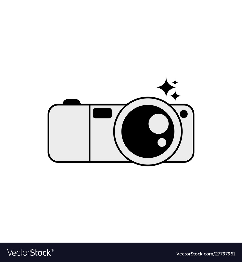 Isolated camera icon line design Royalty Free Vector Image Isolated camera icon line design Royalty Free Vector Image