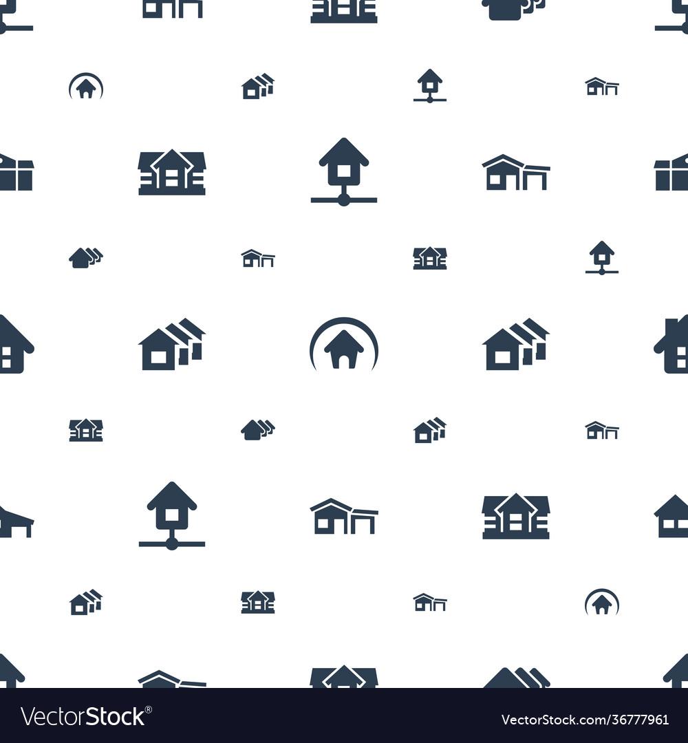 Main icons pattern seamless white background