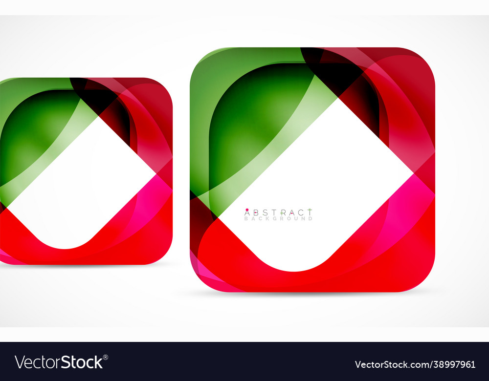 Minimal background abstract square shape vector image Minimal background abstract square shape