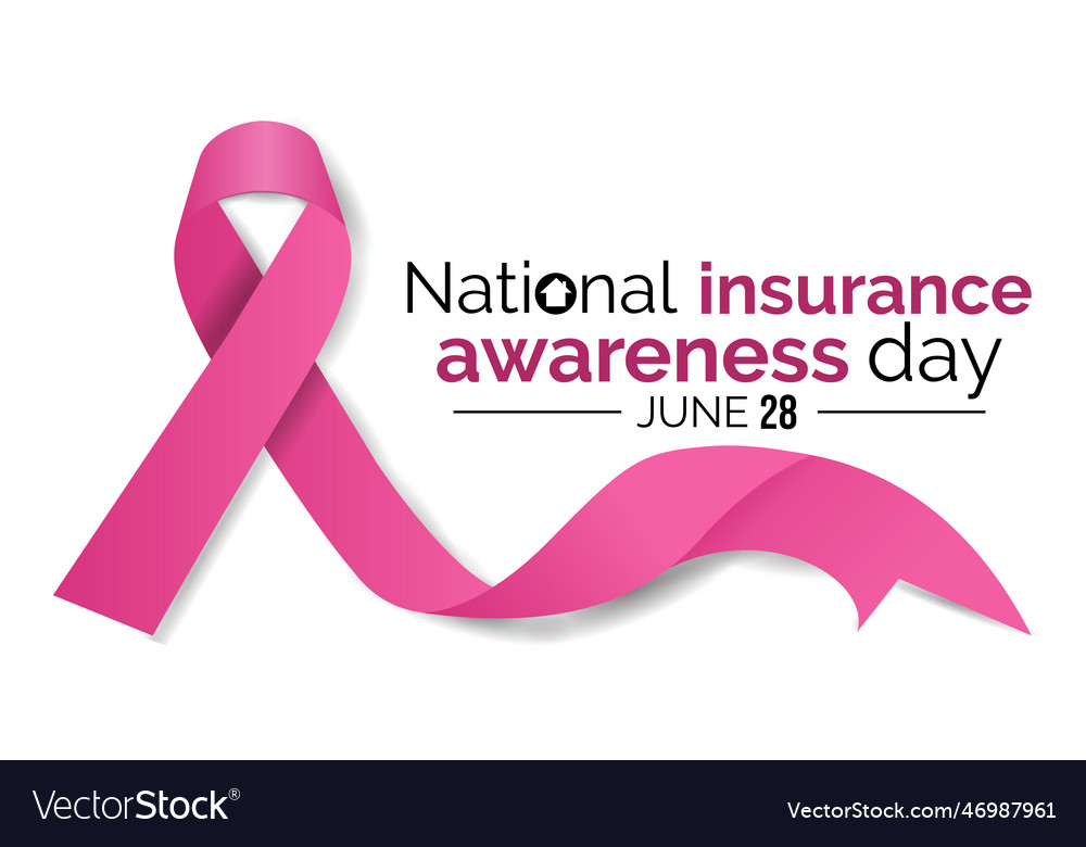 National Insurance Awareness Day June 28 Vector Image