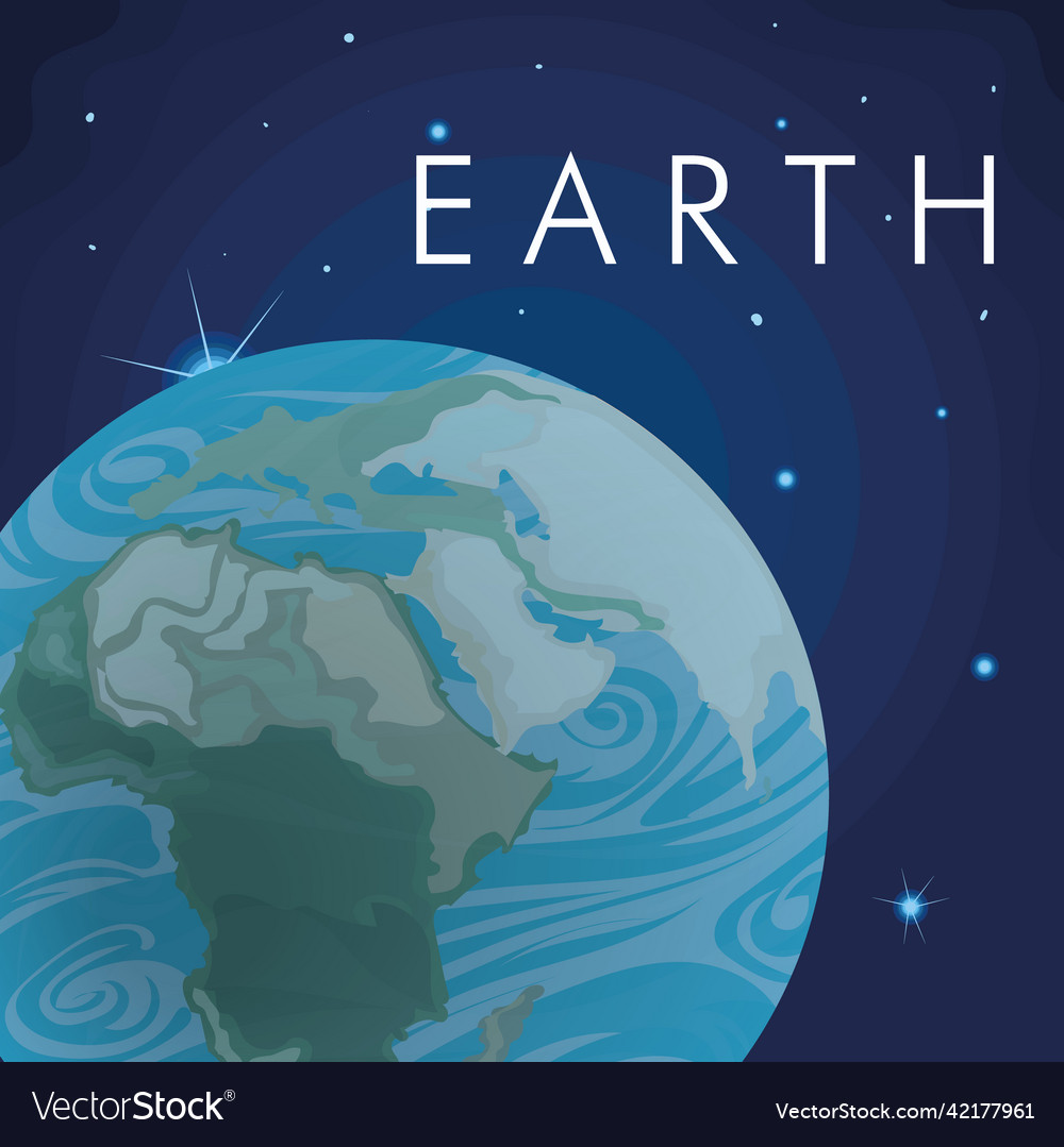 Planet earth Royalty Free Vector Image - VectorStock