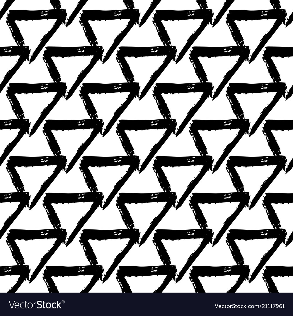 Seamless pattern with brush triangle