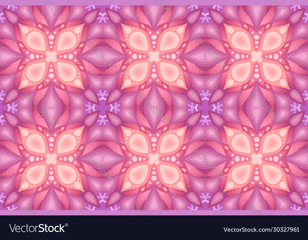 Seamless pattern with shiny red star shapes