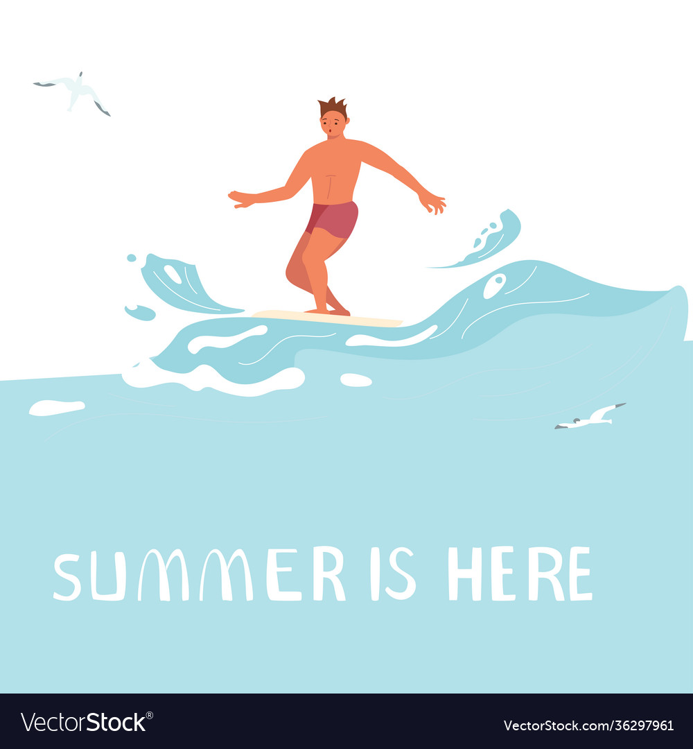 Summer is here square banner template