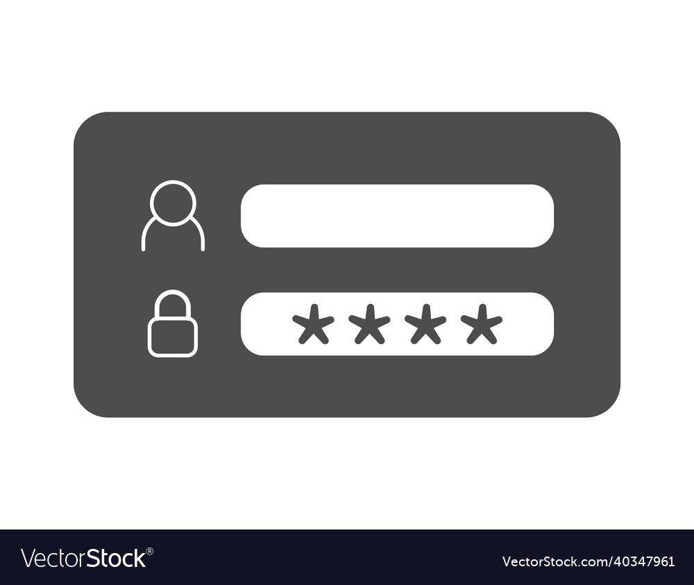 Window icon for logging in to the system website