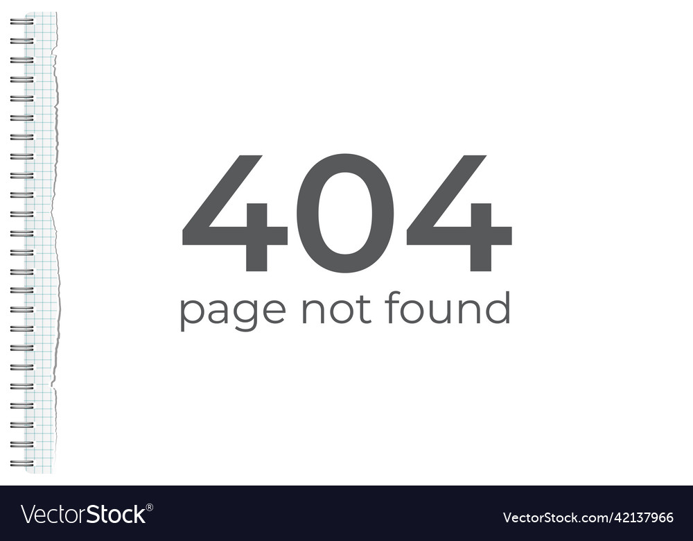 404 page not found concept design element vector image 404 page not found concept design element