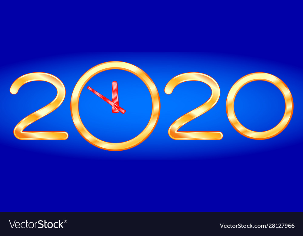 Abstract 2020 clock