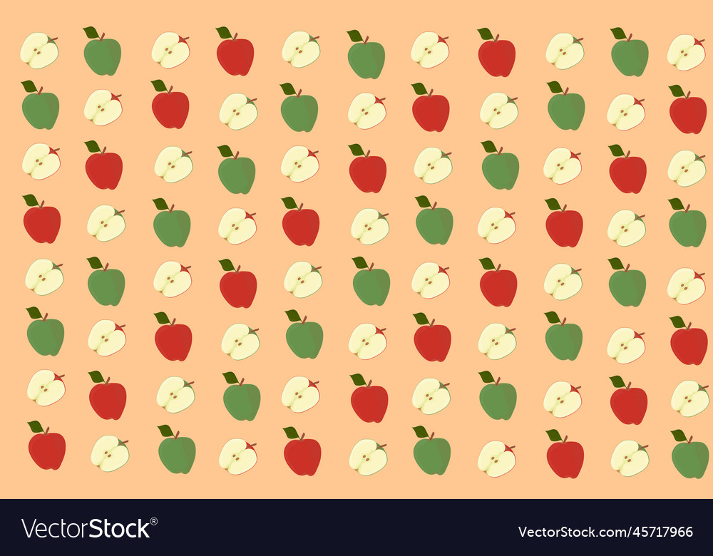 Background texture of green and red apple