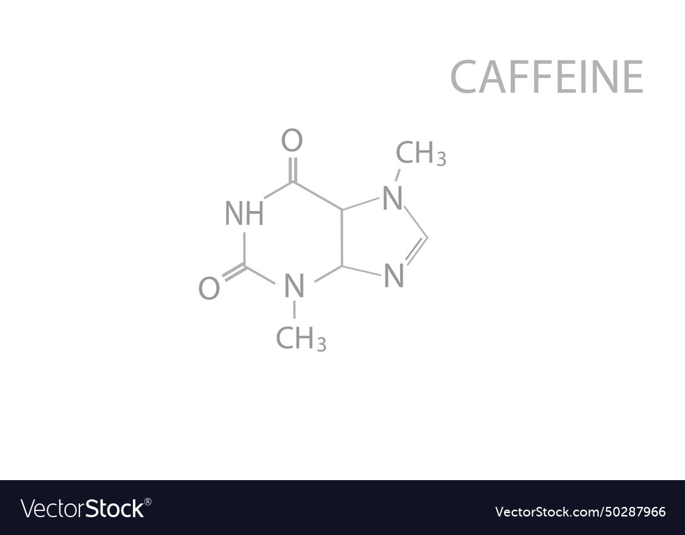 Koffeinmolekulare Skelettchemie Formel