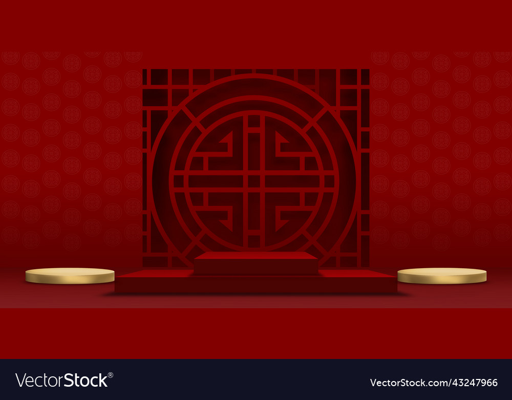 Chinese new year backdropstudio room podium