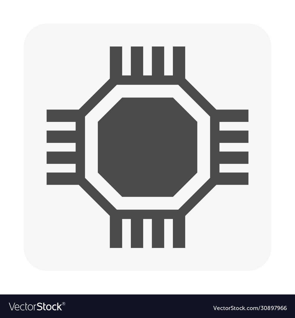 Chip processor icon