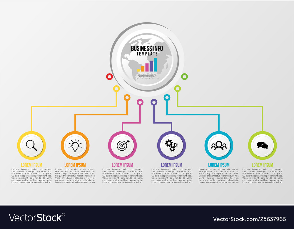 Infographic design template with options steps