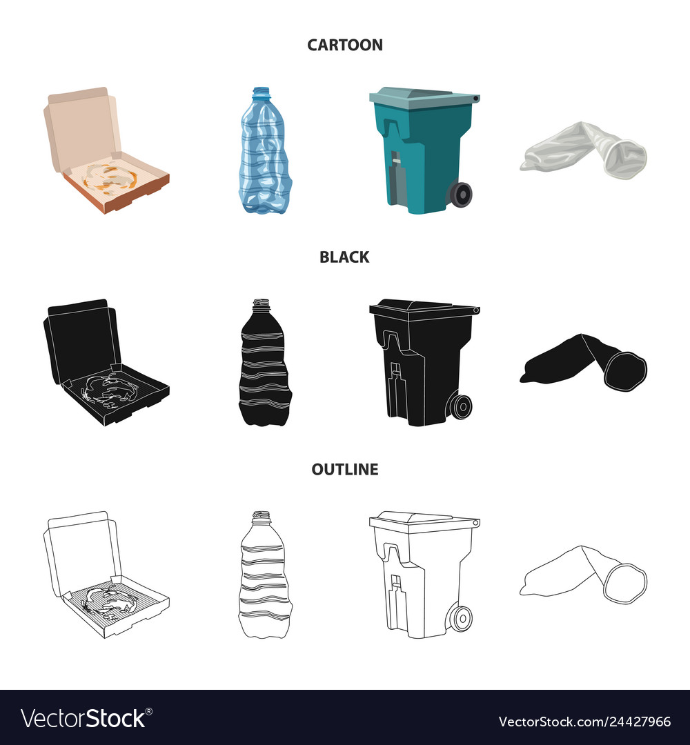 Isolated object of dump and sort sign collection