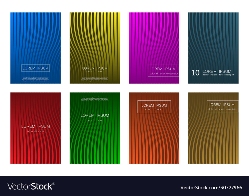 Set abstract background design templates vector image Set abstract background design templates