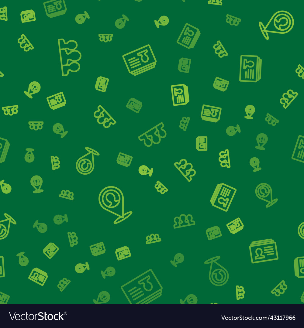 Set line users group location with person vector image Set line users group location with person