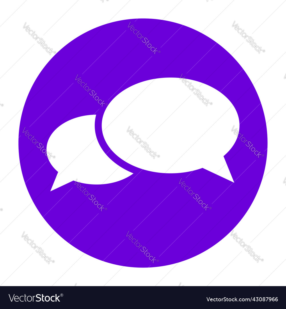 Speech talk bubble suitable for communication vector image Speech talk bubble suitable for communication