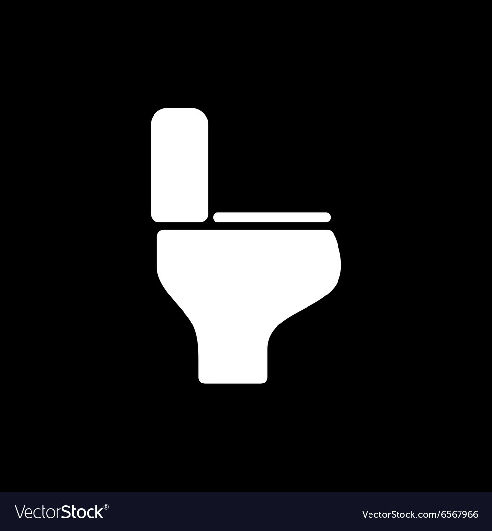 Toilet icon restroom symbol flat