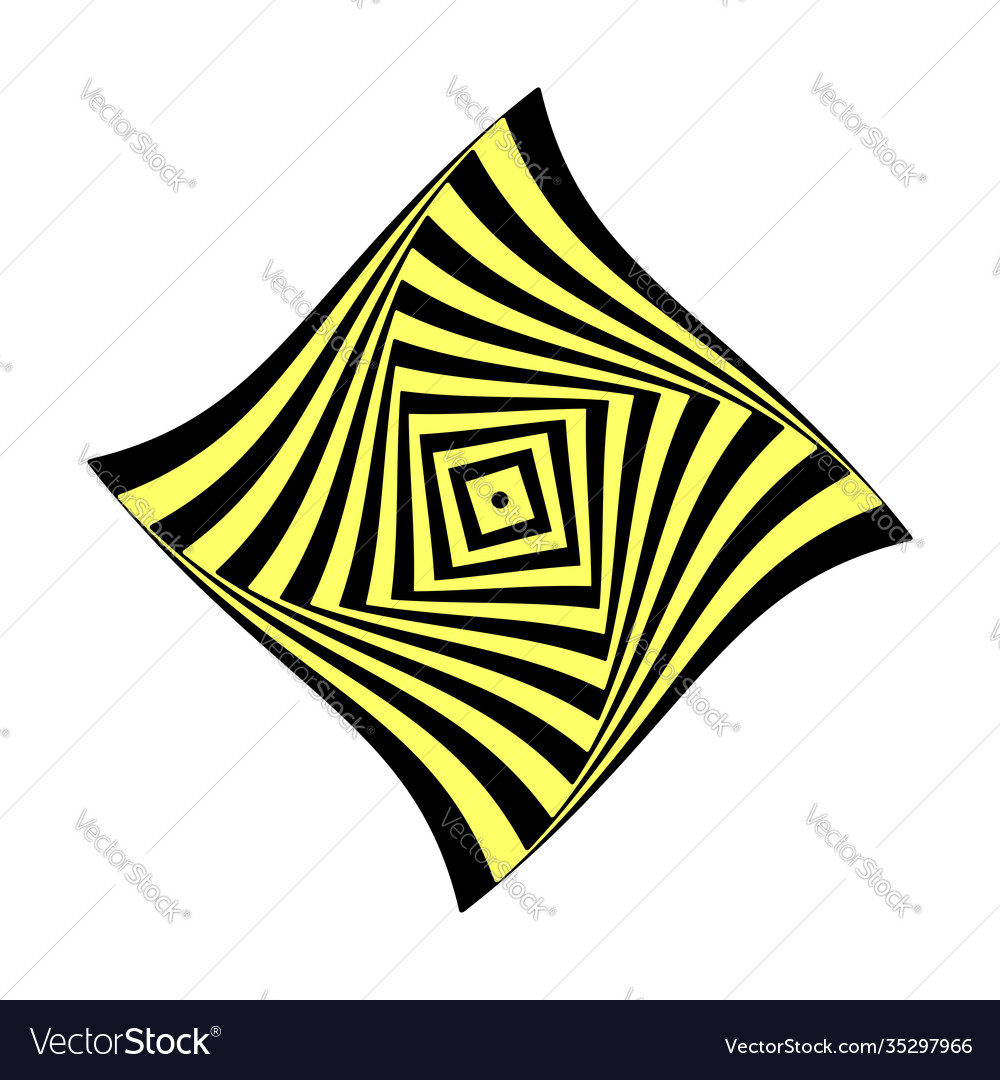 Twisting design element vector image Twisting design element
