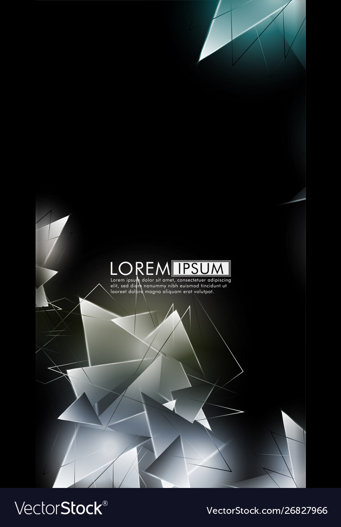 Vertical triangle background abstract composition vector image Vertical triangle background abstract composition
