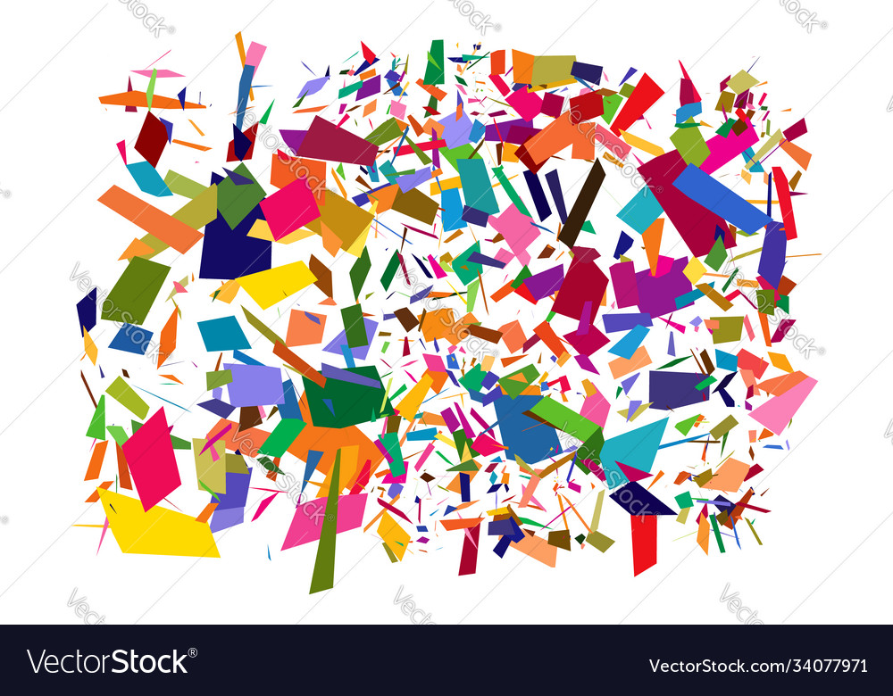 Abstract art - random geometry shapes generative vector image Abstract art - random geometry shapes generative