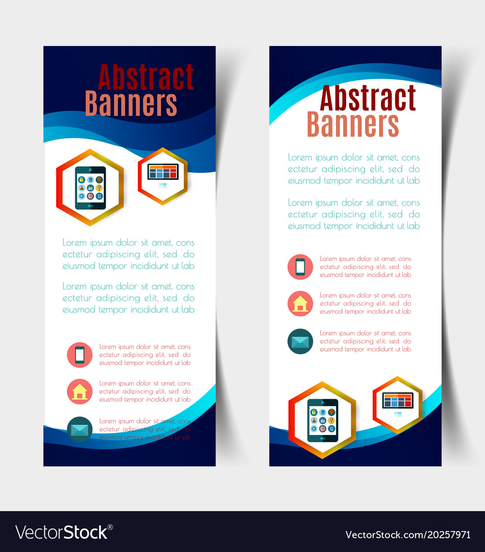 Abstract banners set2