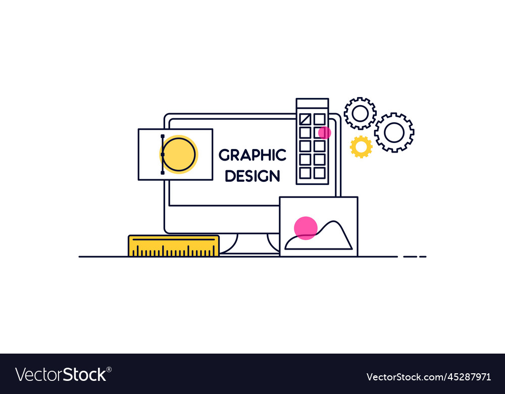 Abstract linear of graphic design web