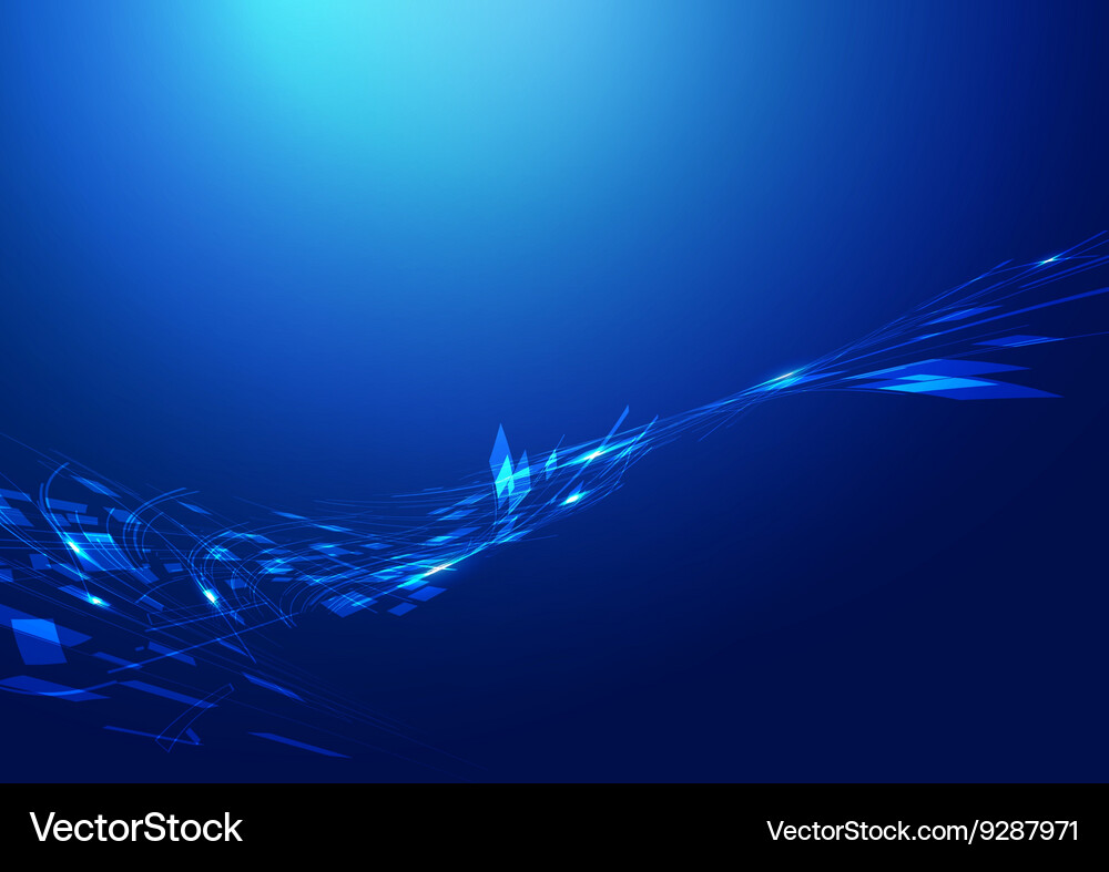 Abstract technology blue background Royalty Free Vector