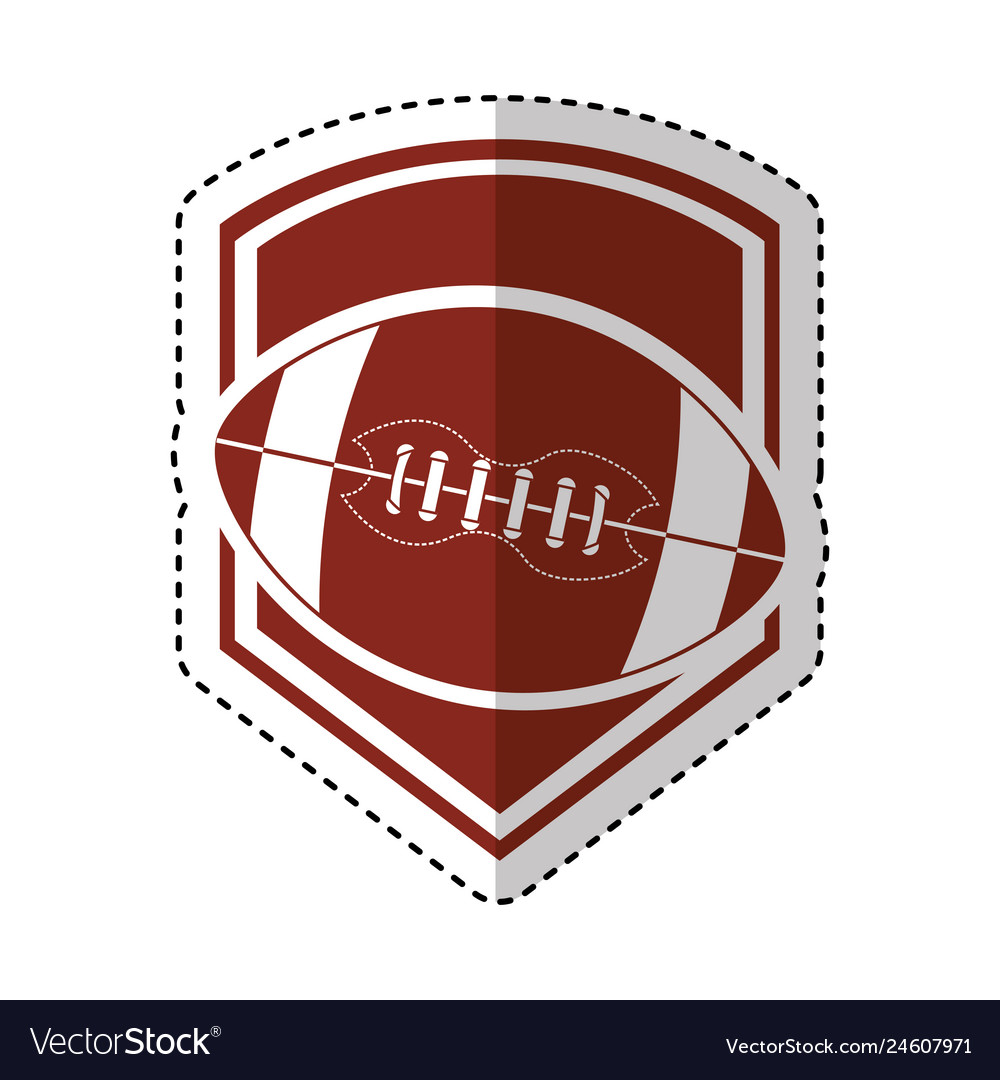 American Football Ballon Emblem Ikone