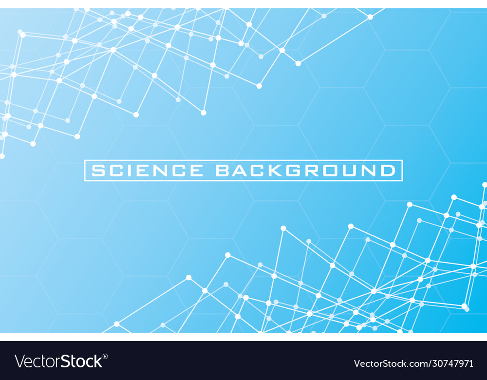 Blue science background with lines structures vector image Blue science background with lines structures