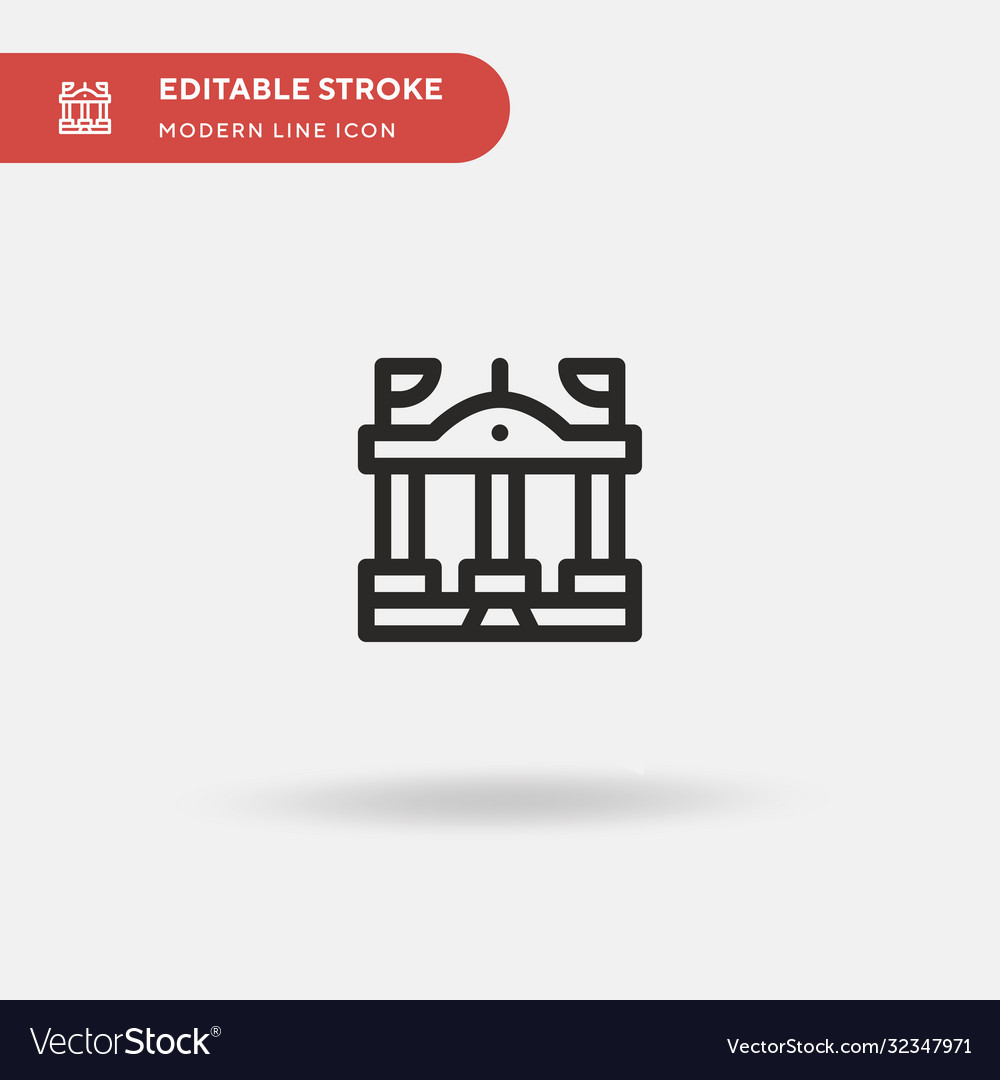 Building simple icon symbol Vector Image Building simple icon symbol