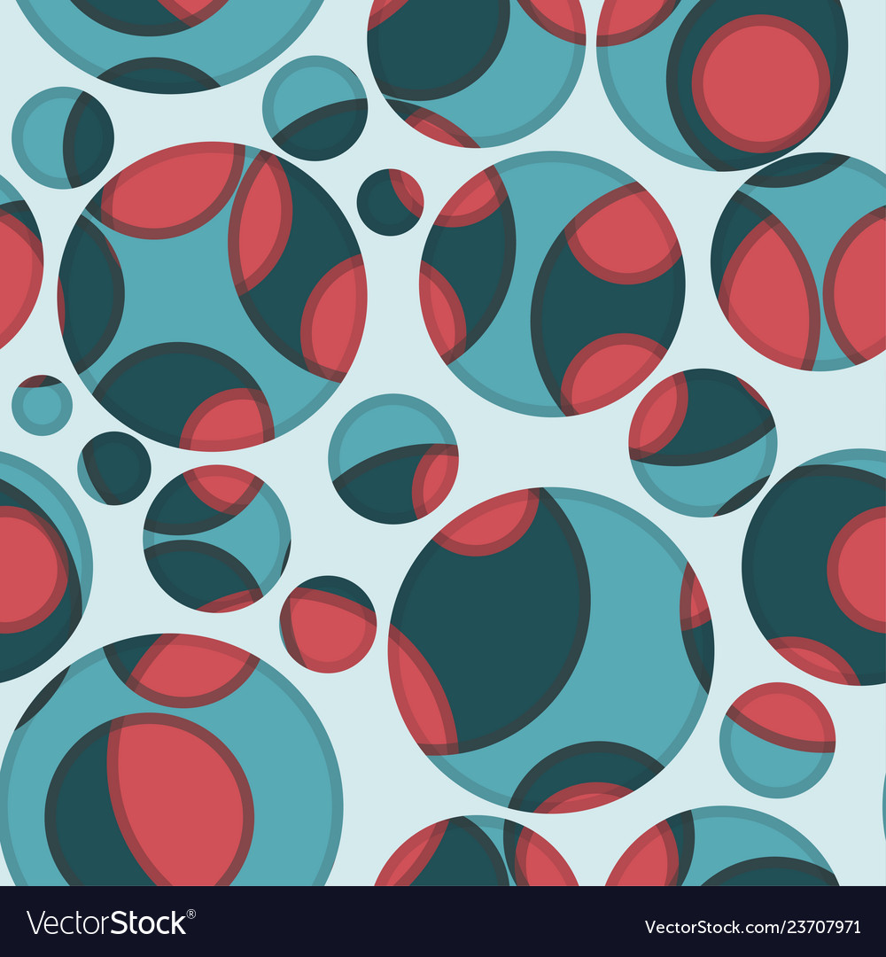 Circle seamless pattern vector image Circle seamless pattern