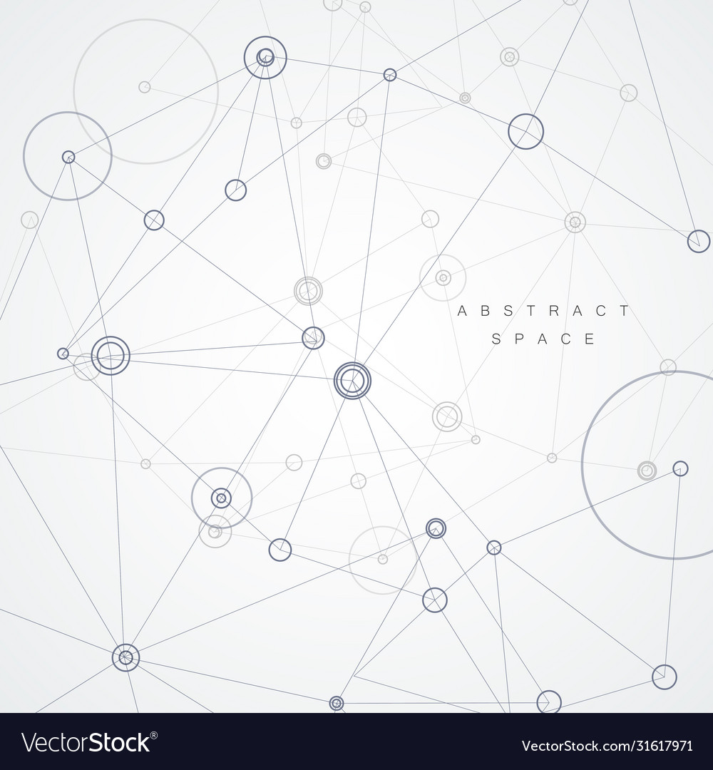 Dynamic concept molecule structure abstract