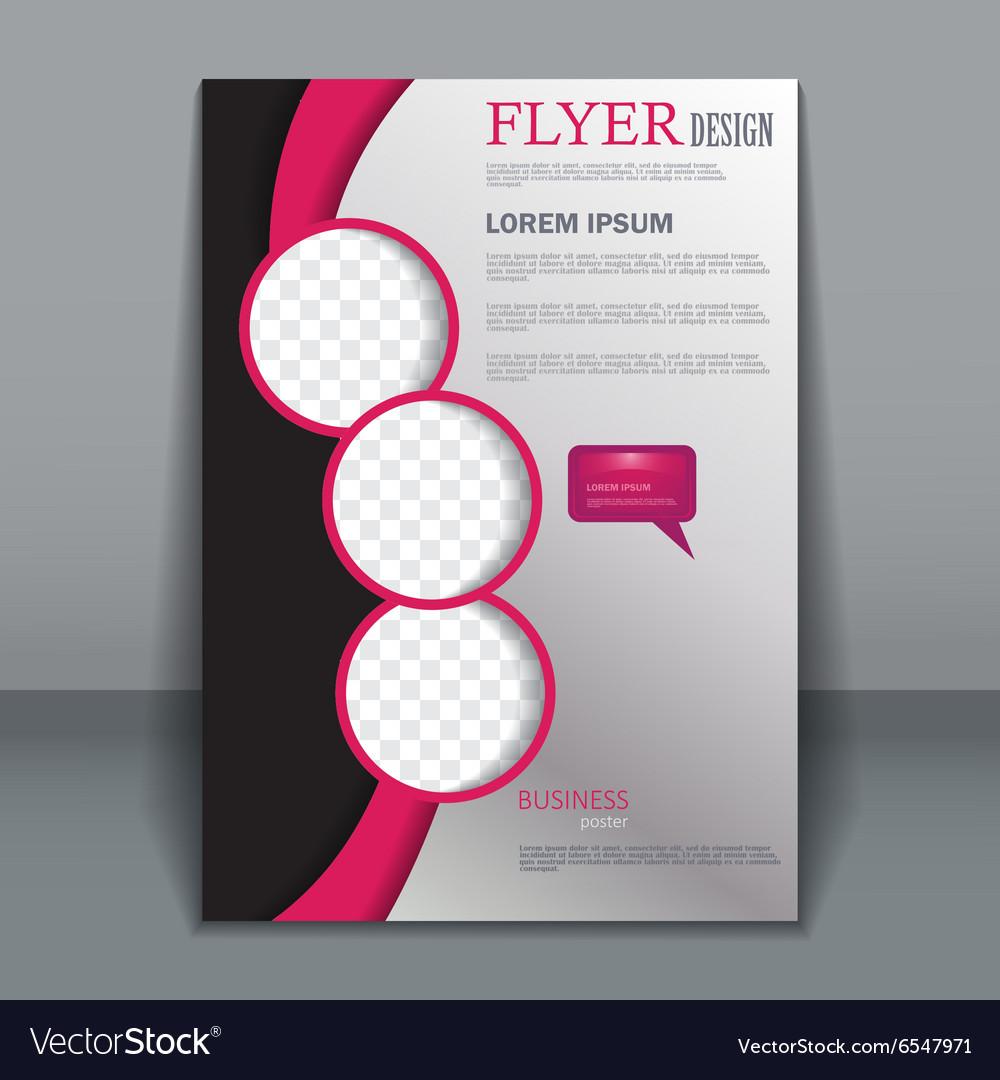 Flyer template for design