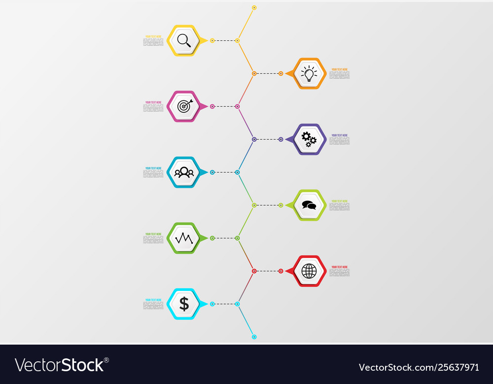Infographic design template with options steps