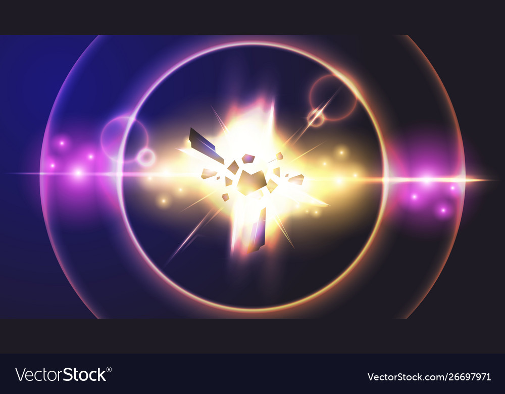 Light effect background vector image Light effect background