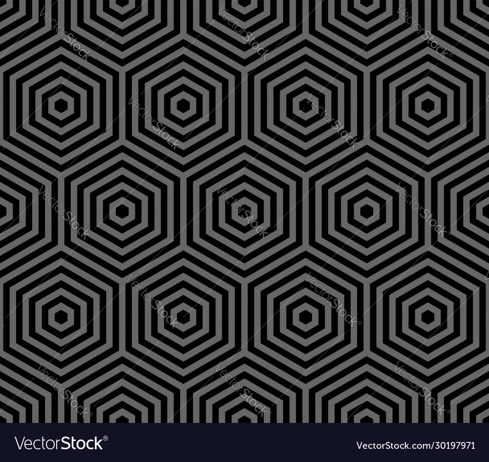 Seamless hexagons pattern