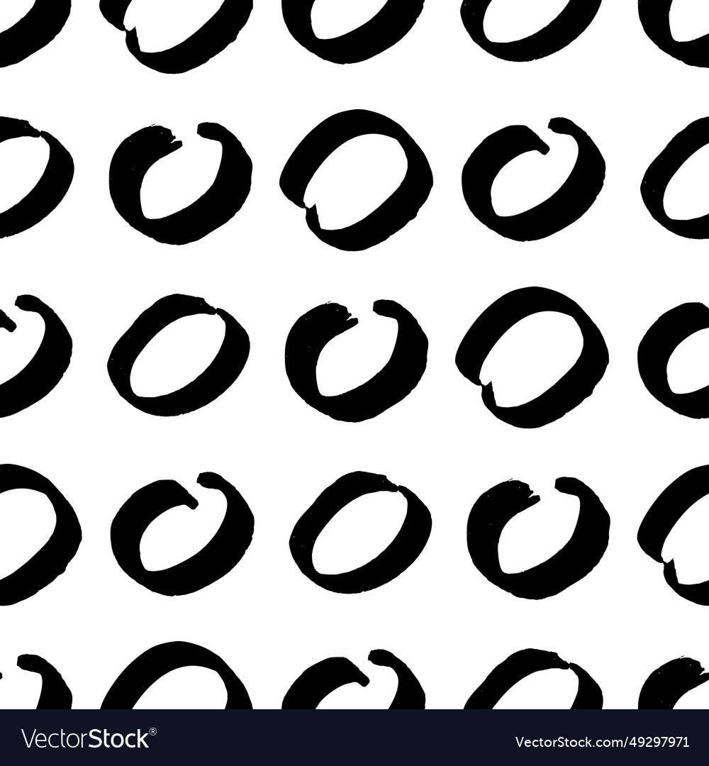 Seamless pattern with sketch circles shape Vector Image Seamless pattern with sketch circles shape
