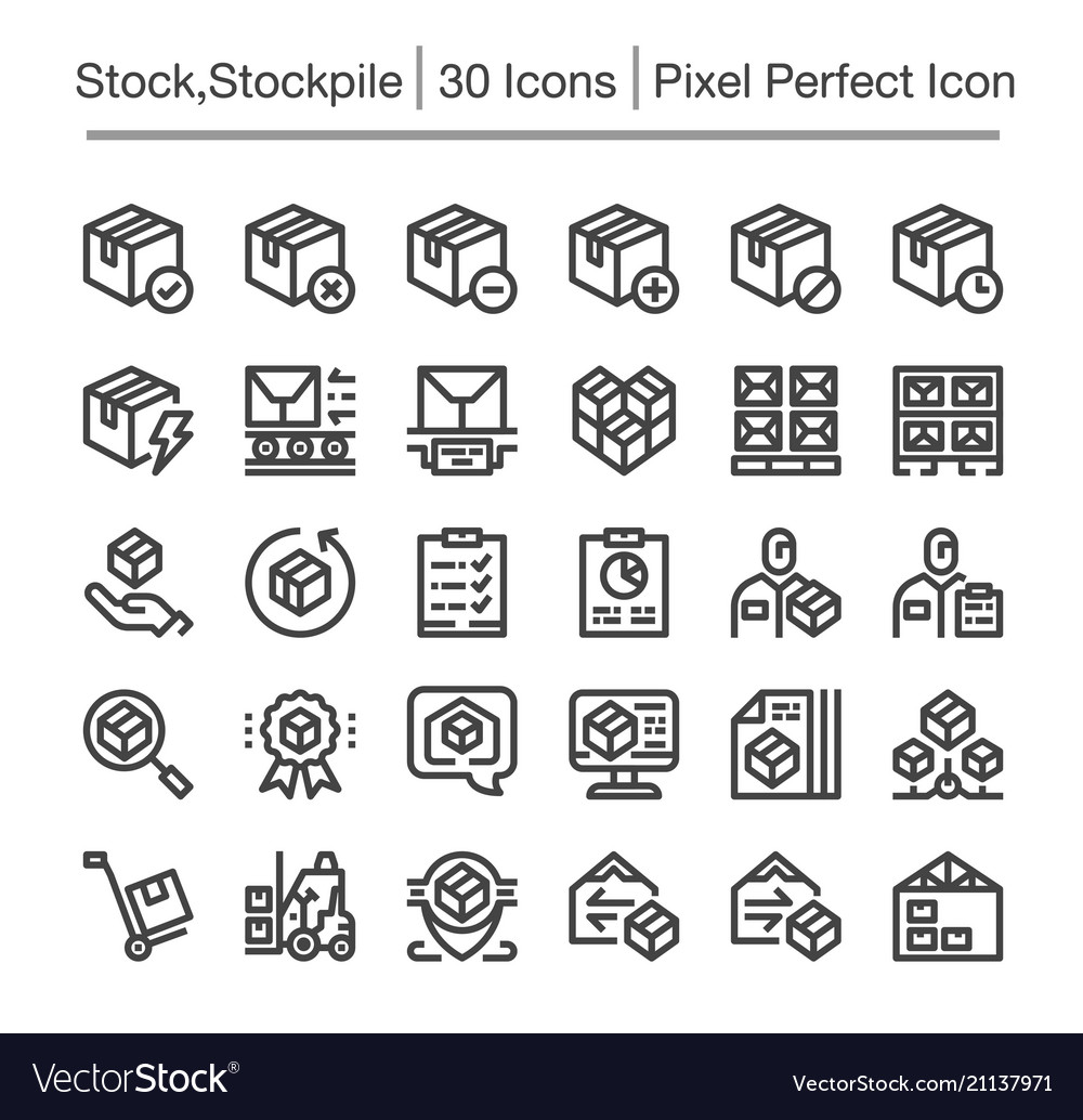 Stockpile icon vector image Stockpile icon