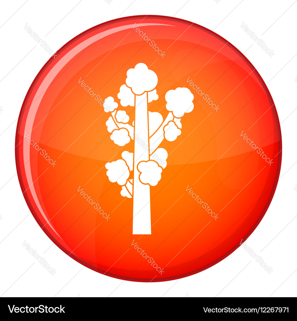 Tree icon flat style Royalty Free Vector Image