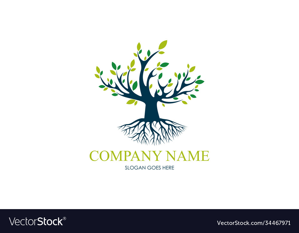 Tree life company logo template