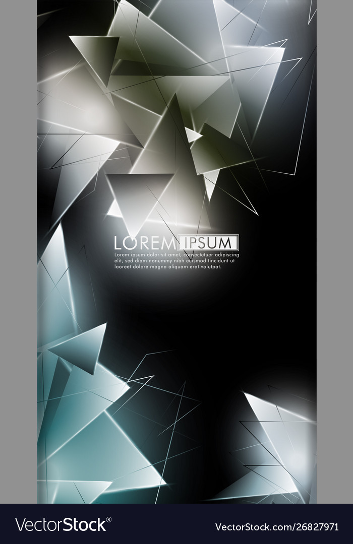 Vertical triangle background abstract composition Vector Image Vertical triangle background abstract composition