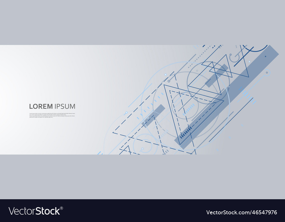 Abstract banner background with triangles vector image Abstract banner background with triangles