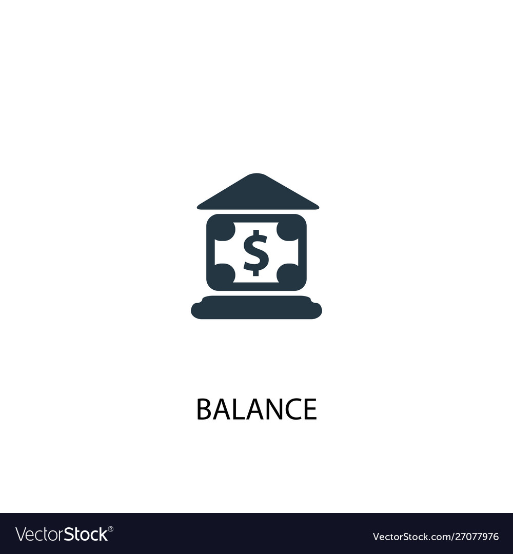 Balance icon simple element