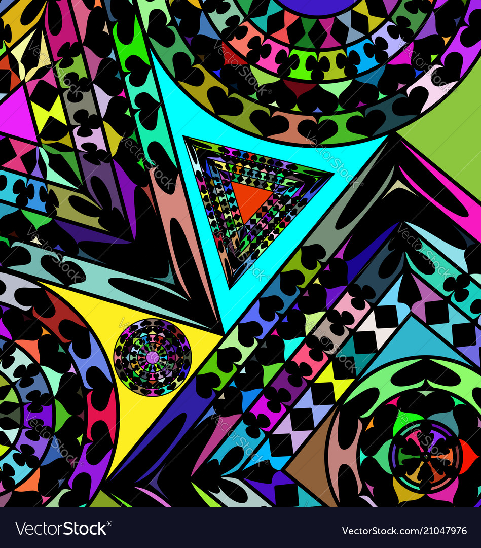 Complex Abstract Geometric Pattern