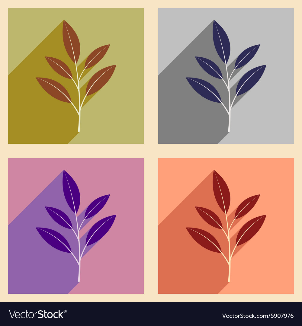 Flat with shadow concept and mobile application