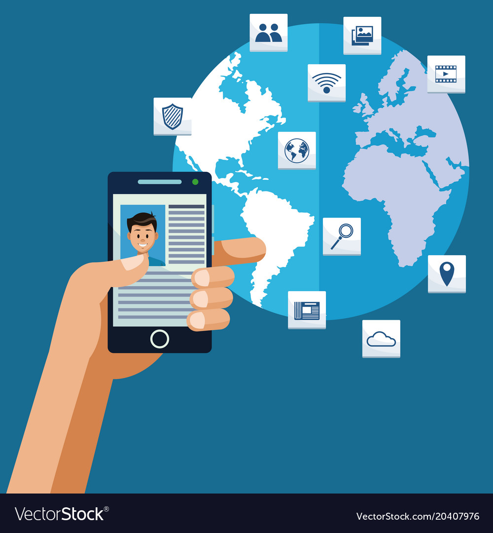 Navigating internet from ssmartphone